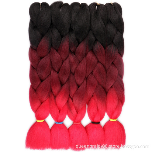 24 Inch Jumbo Braiding Hair Extensions Long Jumbo Braids for Box Braids Crochet Synthetic Hair